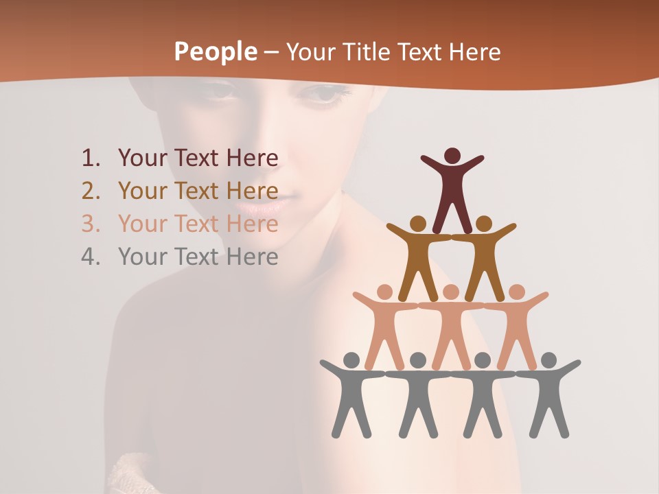 Adult Tan Female PowerPoint Template