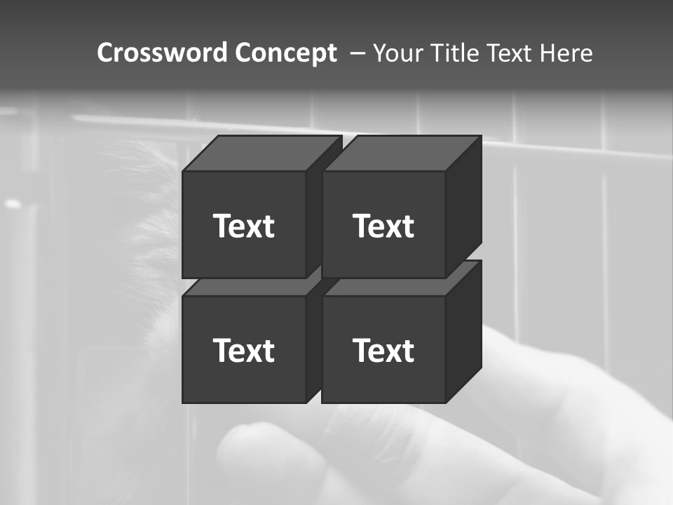 Fingers Alone Pet PowerPoint Template