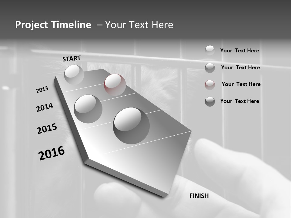 Fingers Alone Pet PowerPoint Template