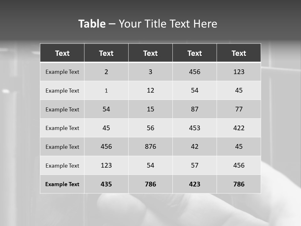 Fingers Alone Pet PowerPoint Template