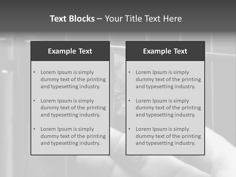 Fingers Alone Pet PowerPoint Template