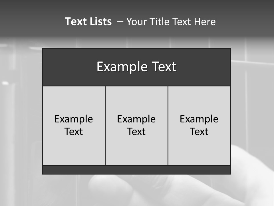 Fingers Alone Pet PowerPoint Template