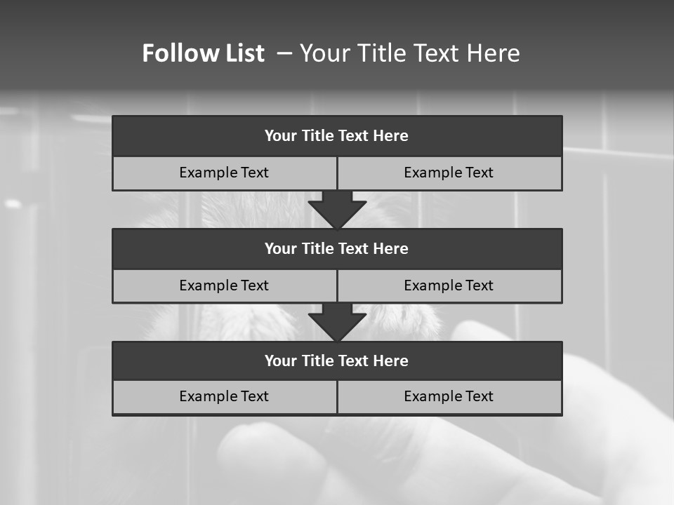 Fingers Alone Pet PowerPoint Template