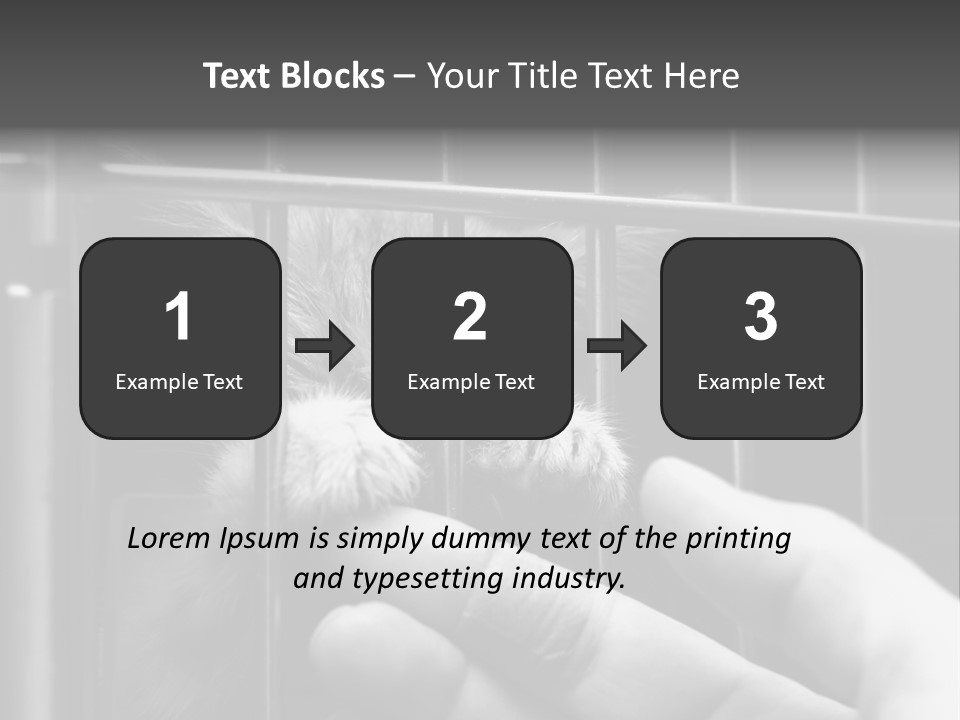 Fingers Alone Pet PowerPoint Template