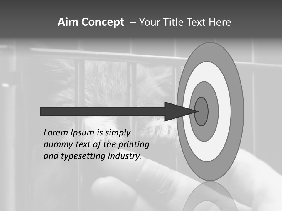 Fingers Alone Pet PowerPoint Template