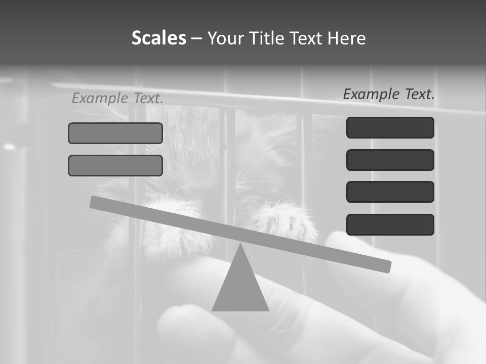 Fingers Alone Pet PowerPoint Template
