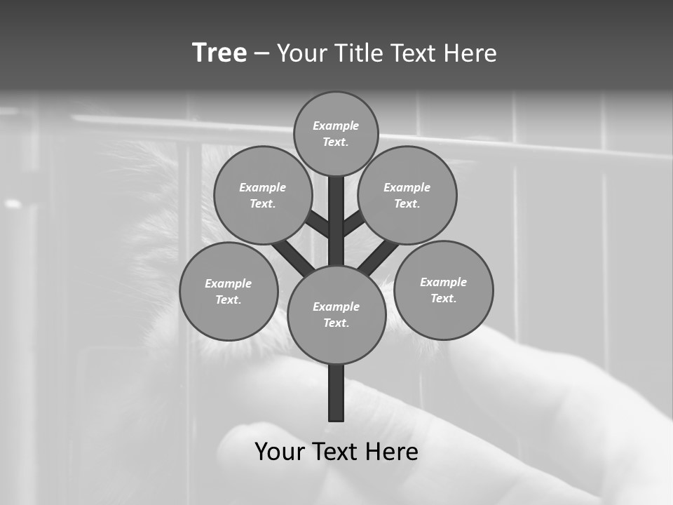 Fingers Alone Pet PowerPoint Template