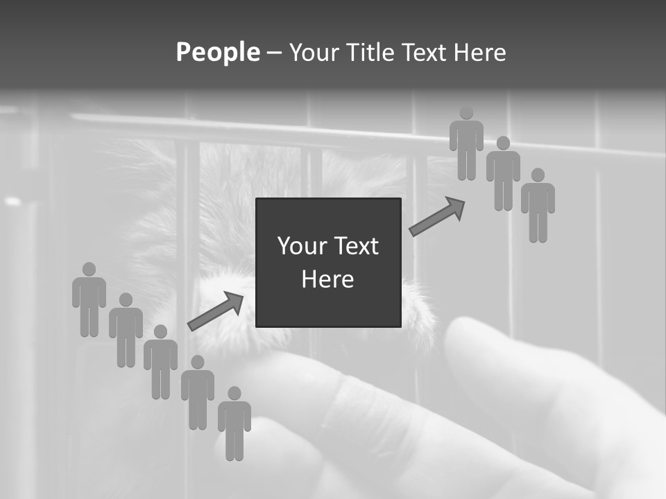 Fingers Alone Pet PowerPoint Template