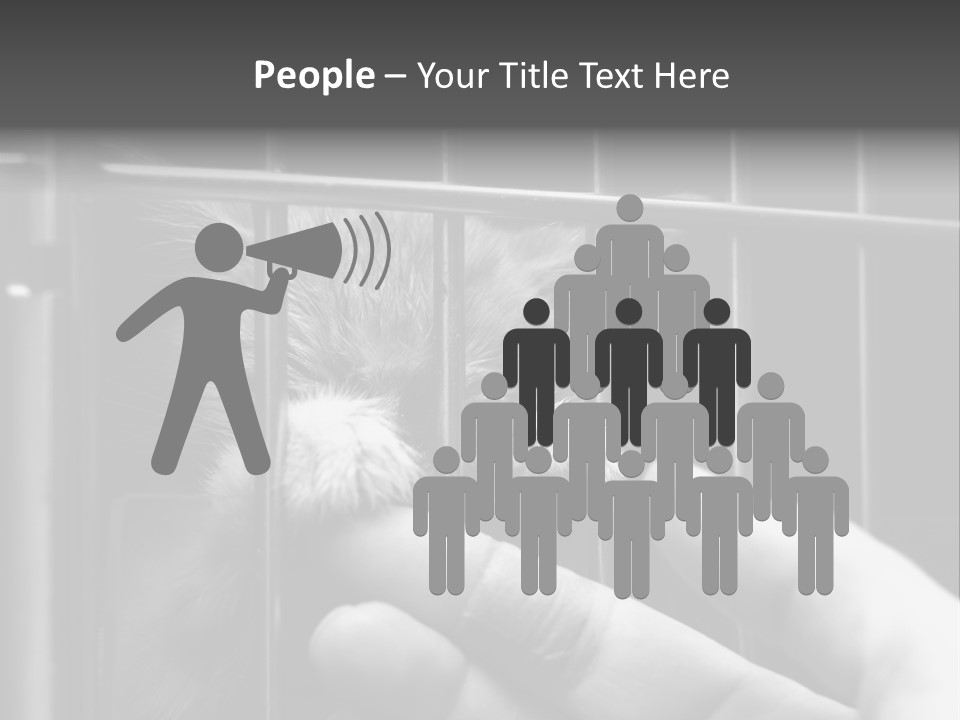 Fingers Alone Pet PowerPoint Template