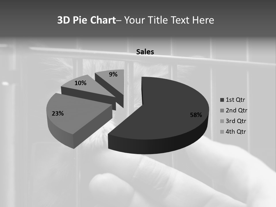 Fingers Alone Pet PowerPoint Template