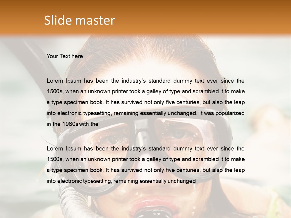 Travel Water Summer PowerPoint Template