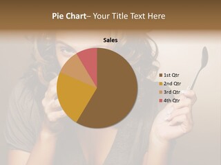 Attractive Female Person PowerPoint Template