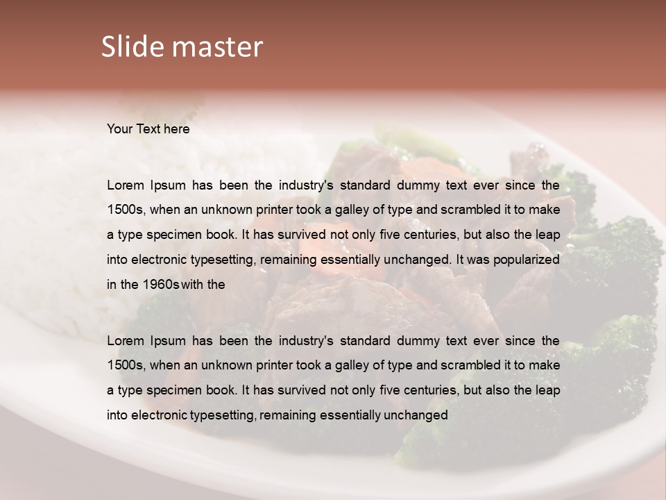 Carrot Asian Wok PowerPoint Template