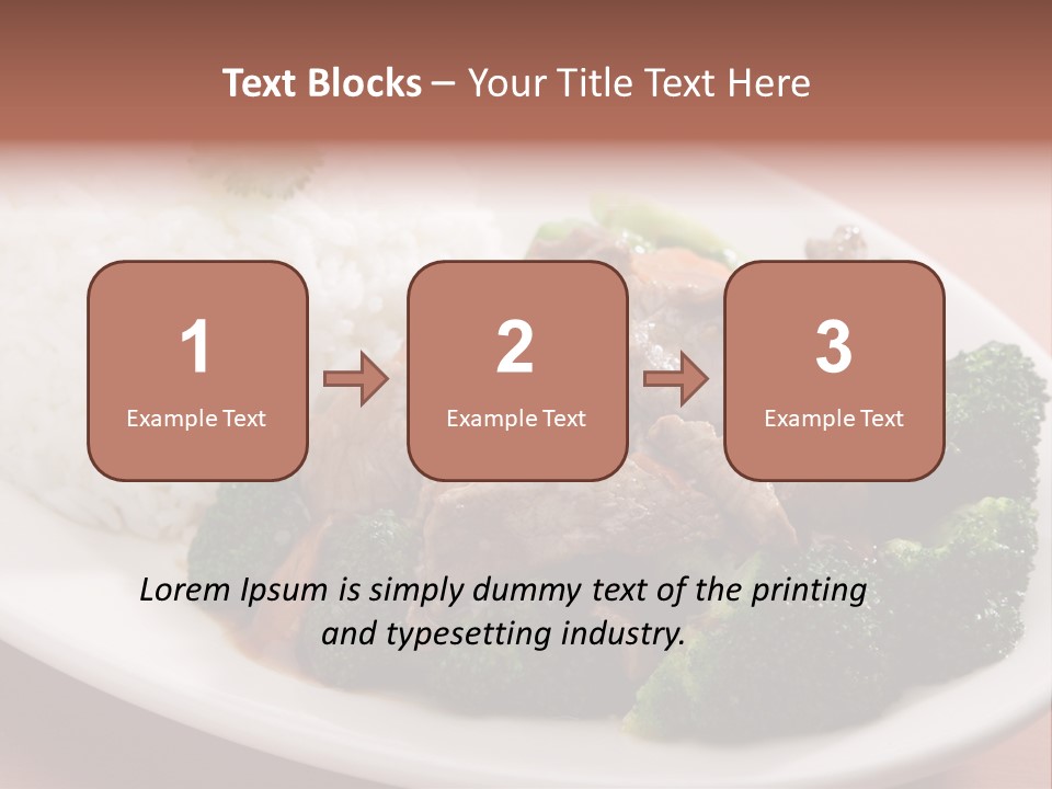 Carrot Asian Wok PowerPoint Template