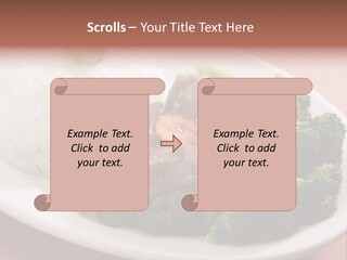 Carrot Asian Wok PowerPoint Template