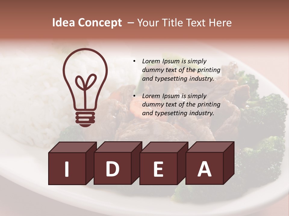 Carrot Asian Wok PowerPoint Template