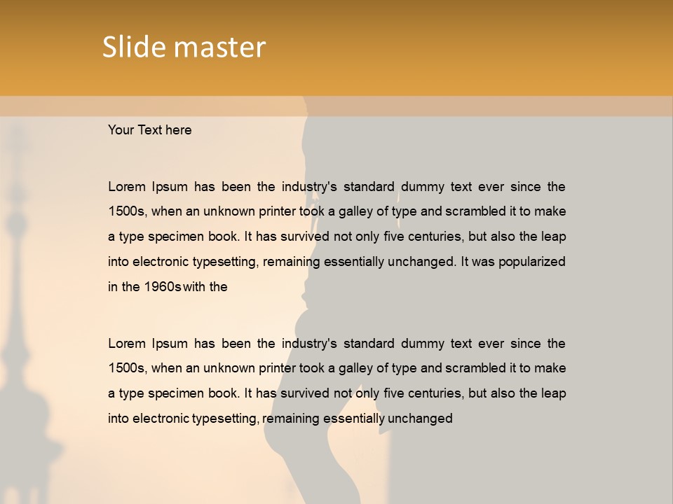 Affliction Calvary Saint PowerPoint Template