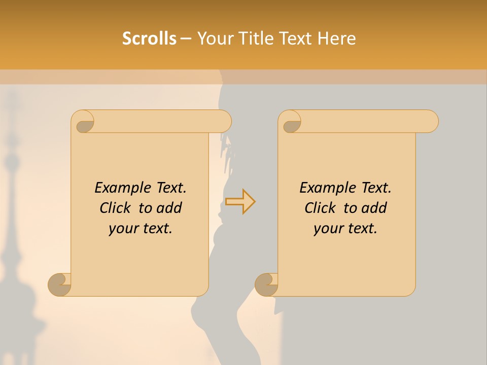 Affliction Calvary Saint PowerPoint Template