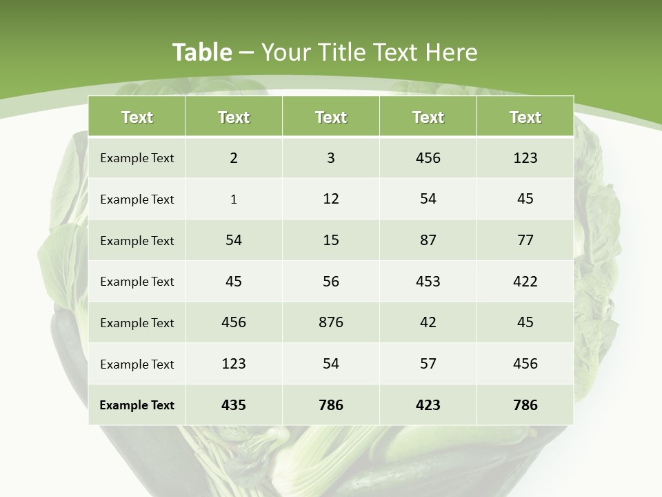 Brussels Love Broccoli PowerPoint Template