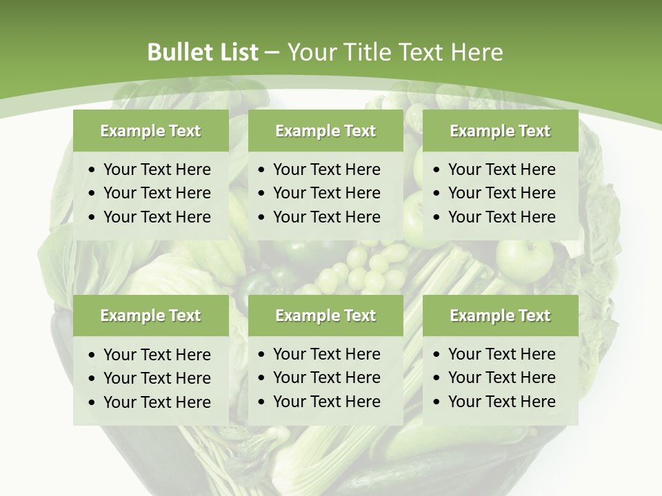 Brussels Love Broccoli PowerPoint Template