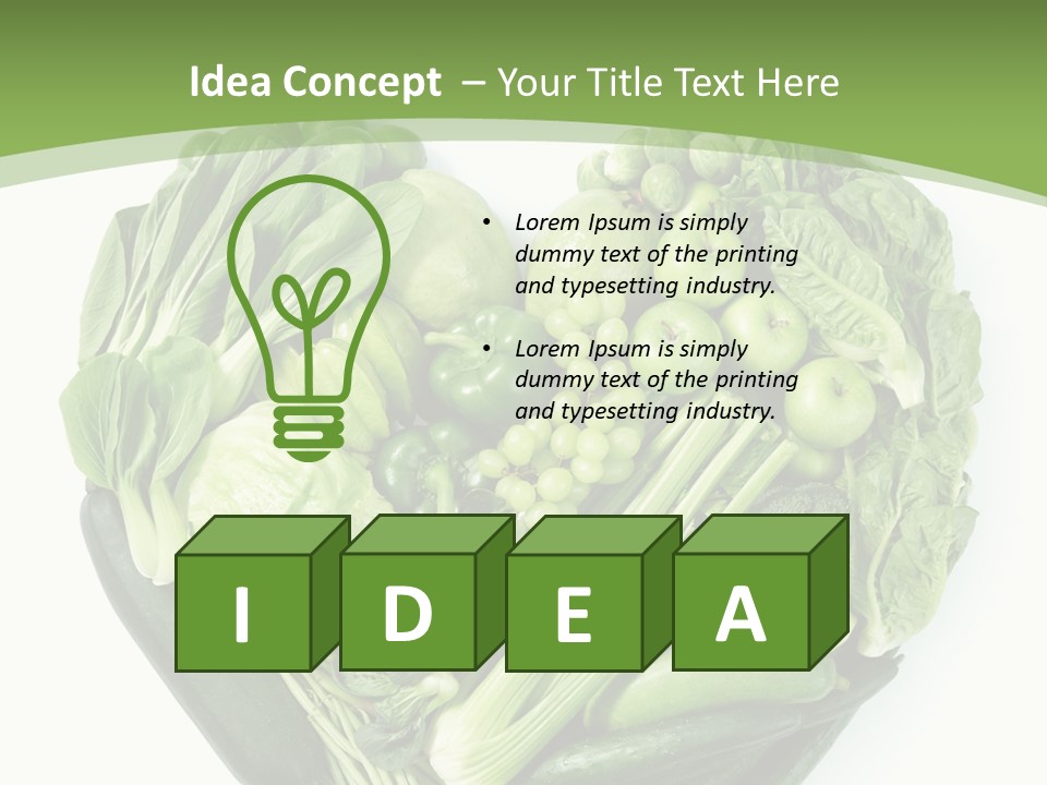 Brussels Love Broccoli PowerPoint Template