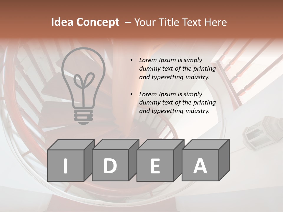 Sunlight Downward Decorate PowerPoint Template