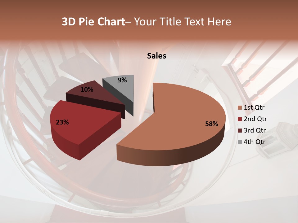Sunlight Downward Decorate PowerPoint Template