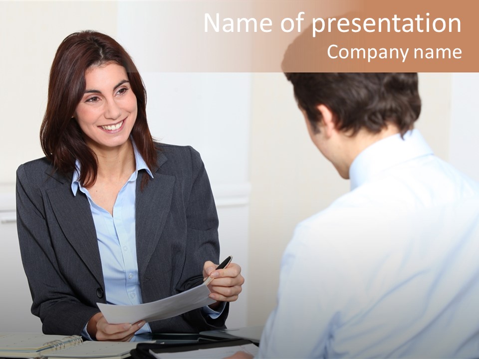 Human Manager Job PowerPoint Template