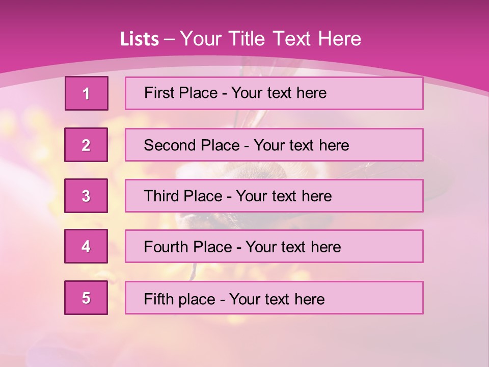 Botany Season Flower PowerPoint Template