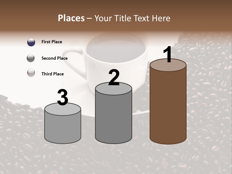 White Seed Caffeine PowerPoint Template