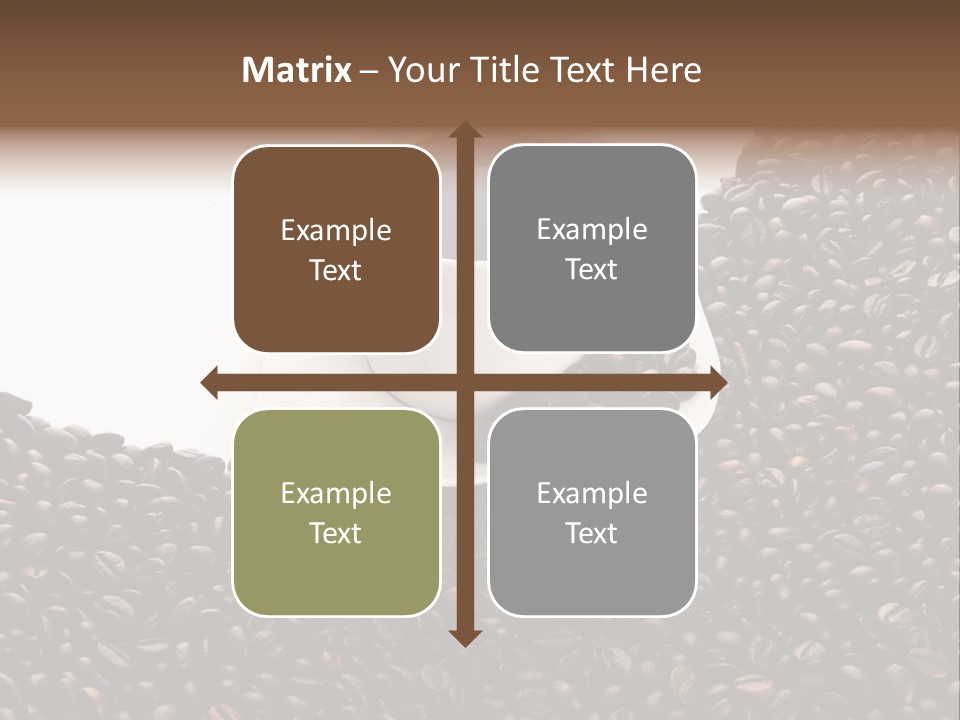 White Seed Caffeine PowerPoint Template