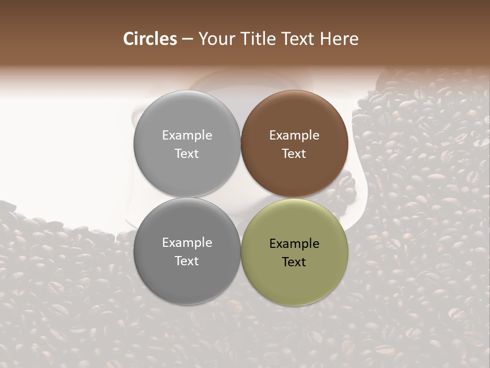 White Seed Caffeine PowerPoint Template