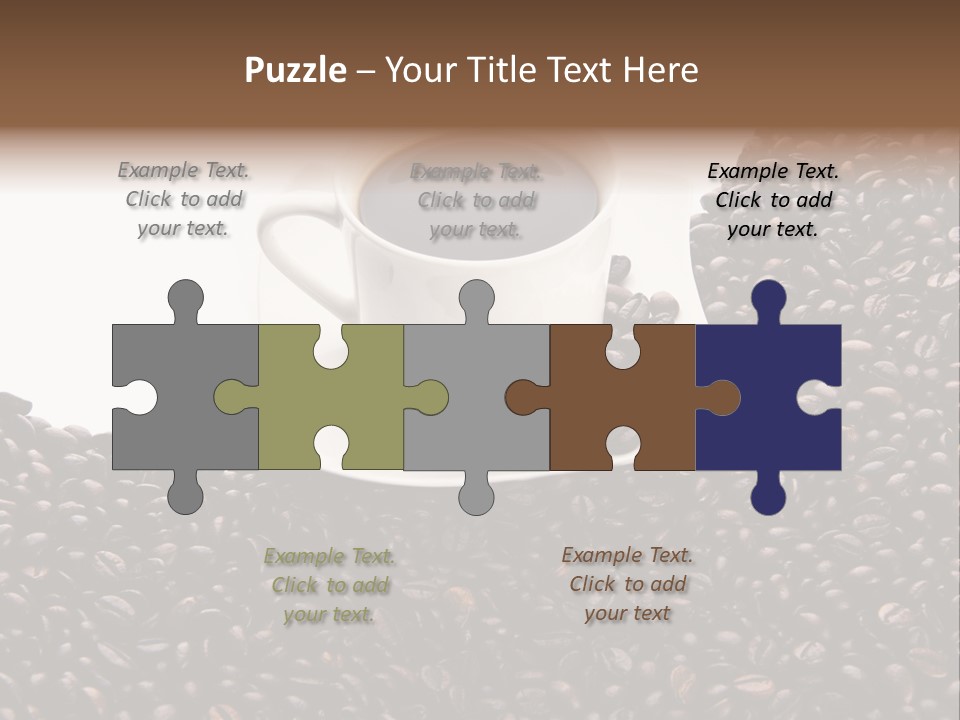 White Seed Caffeine PowerPoint Template