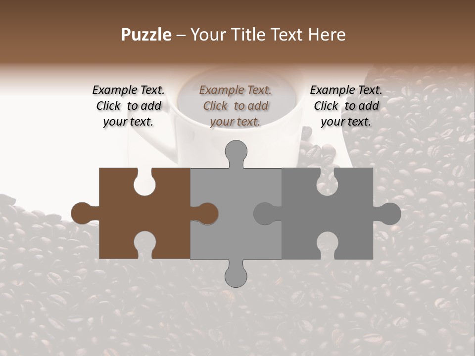 White Seed Caffeine PowerPoint Template