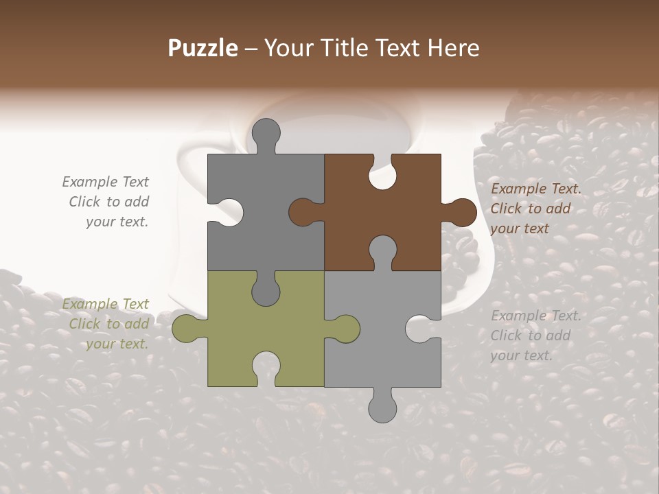 White Seed Caffeine PowerPoint Template