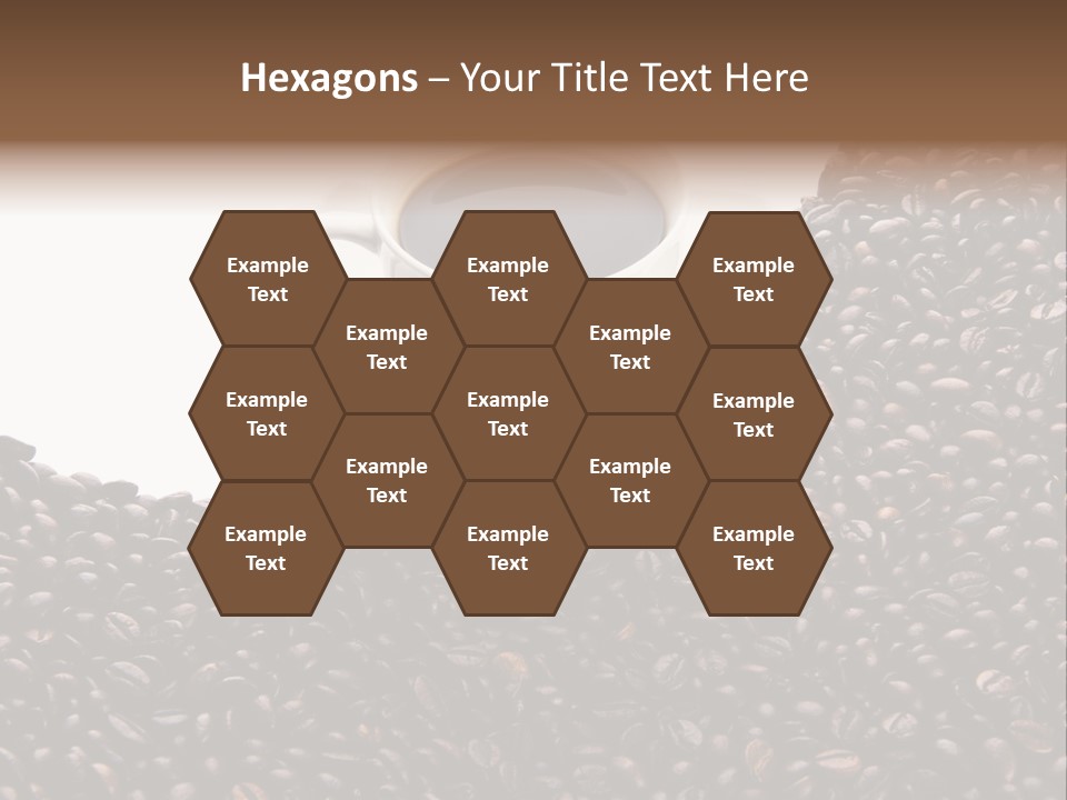 White Seed Caffeine PowerPoint Template