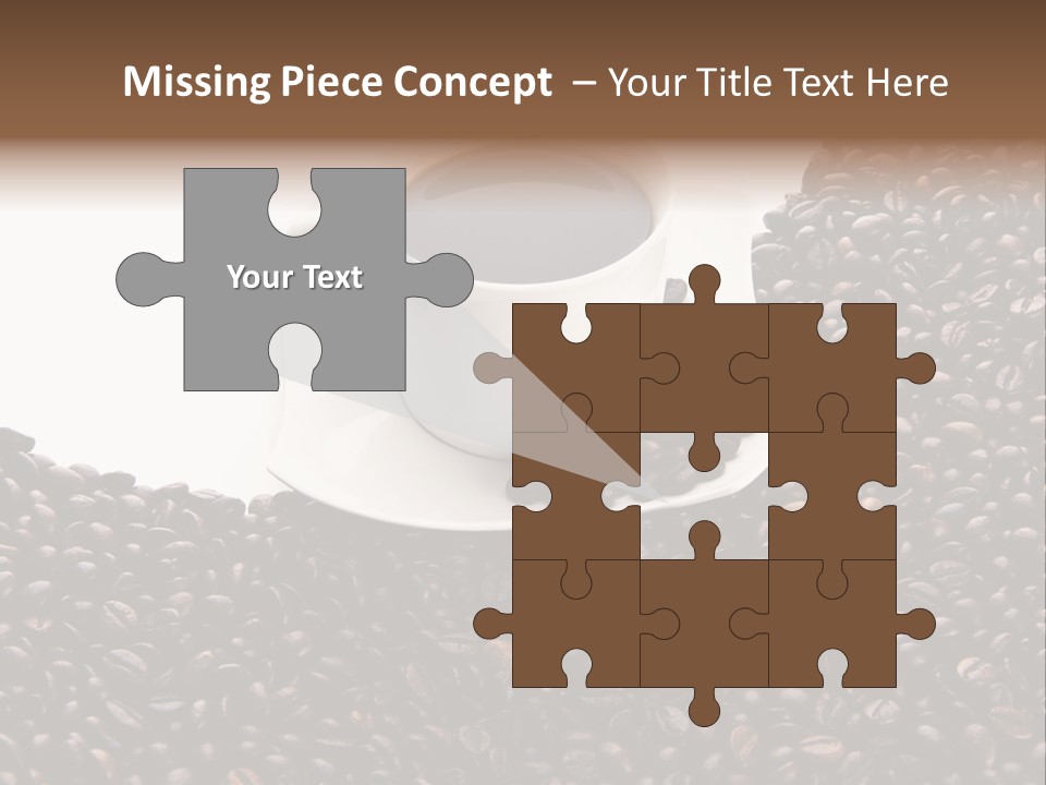 White Seed Caffeine PowerPoint Template