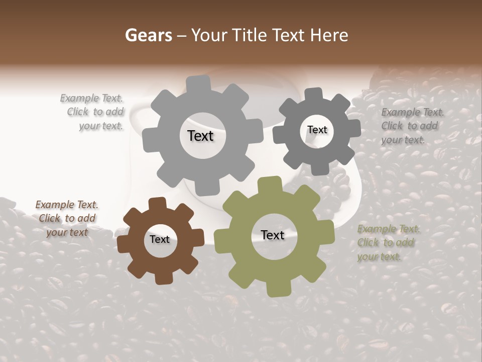 White Seed Caffeine PowerPoint Template