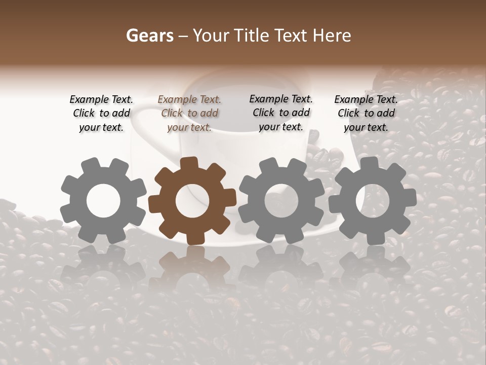 White Seed Caffeine PowerPoint Template