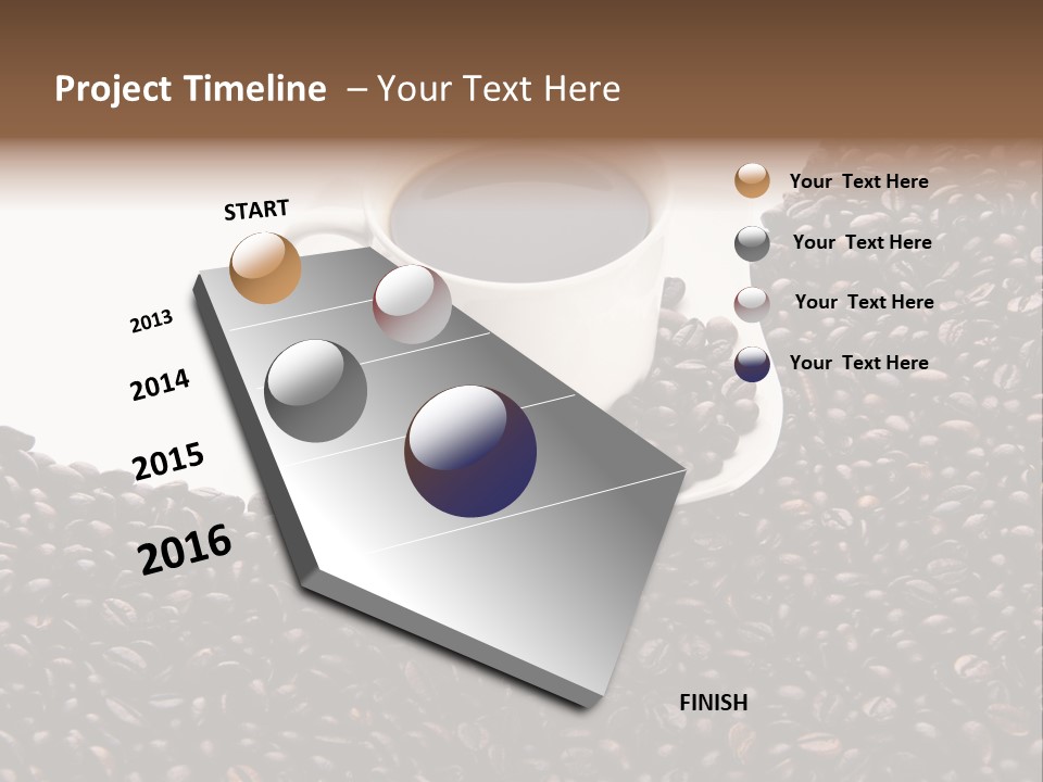 White Seed Caffeine PowerPoint Template