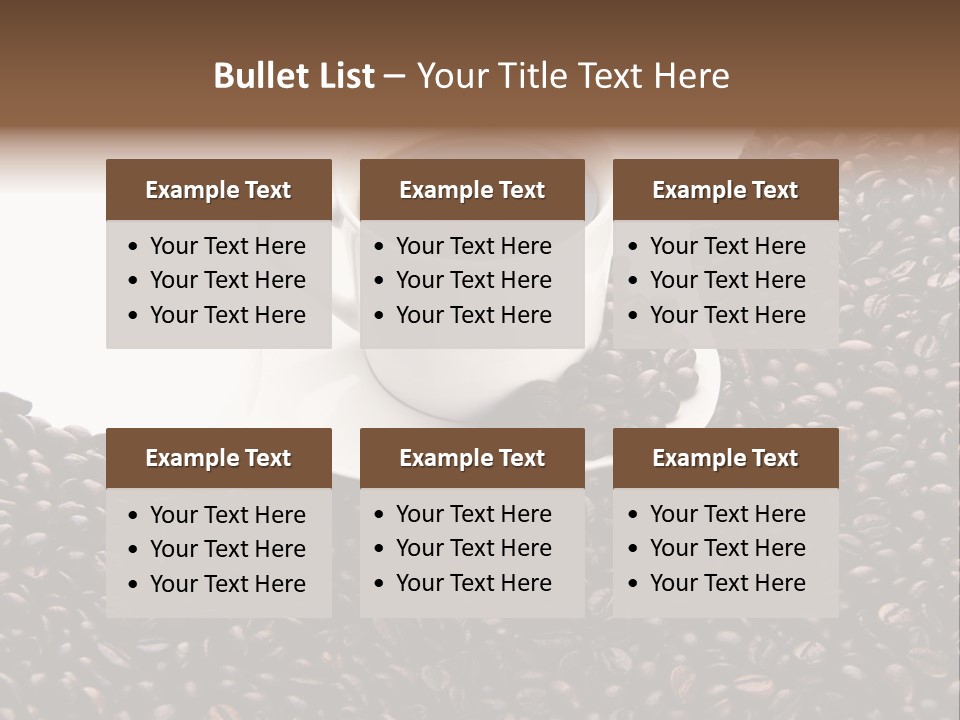 White Seed Caffeine PowerPoint Template
