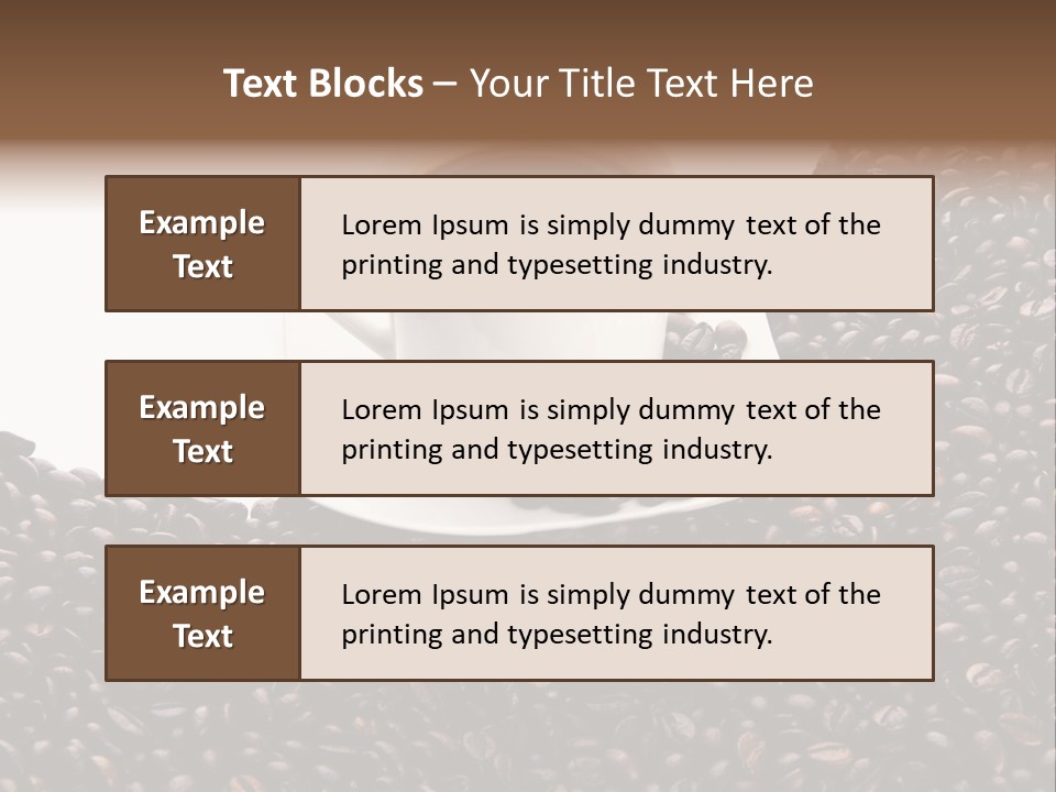 White Seed Caffeine PowerPoint Template