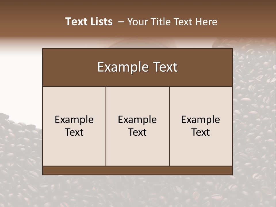 White Seed Caffeine PowerPoint Template