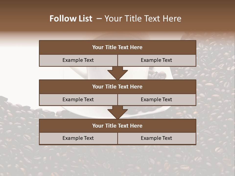 White Seed Caffeine PowerPoint Template