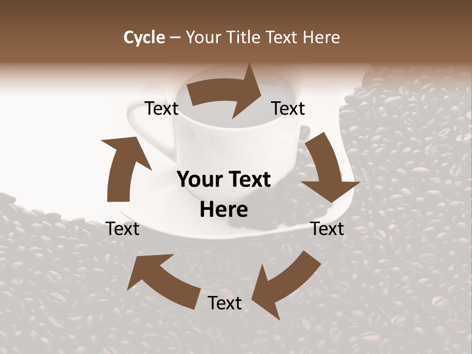 White Seed Caffeine PowerPoint Template