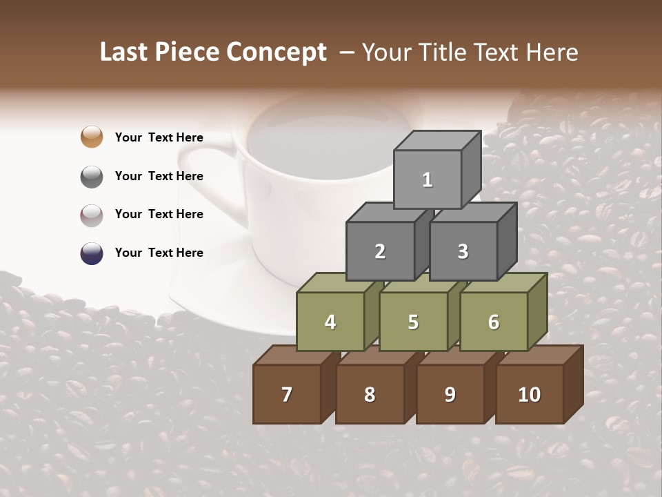 White Seed Caffeine PowerPoint Template