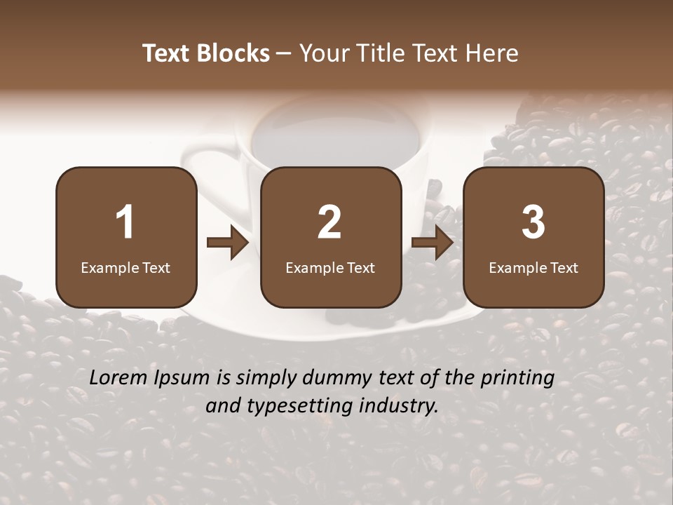 White Seed Caffeine PowerPoint Template