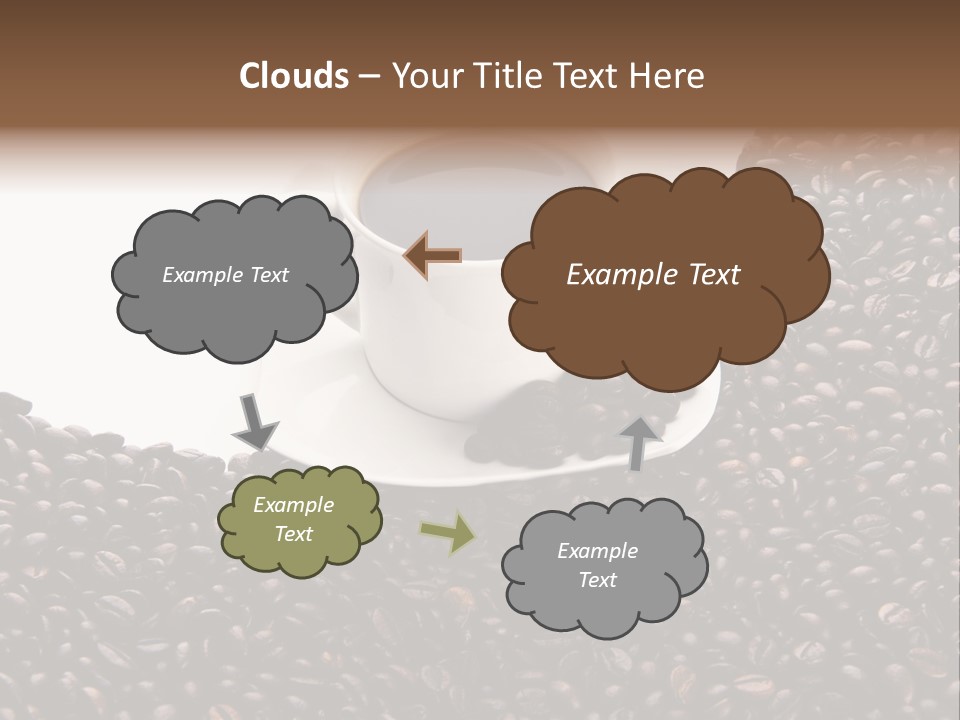 White Seed Caffeine PowerPoint Template