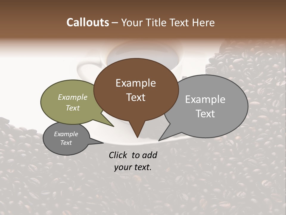 White Seed Caffeine PowerPoint Template