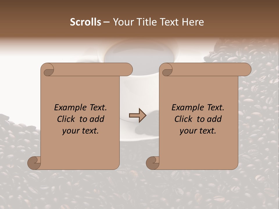 White Seed Caffeine PowerPoint Template
